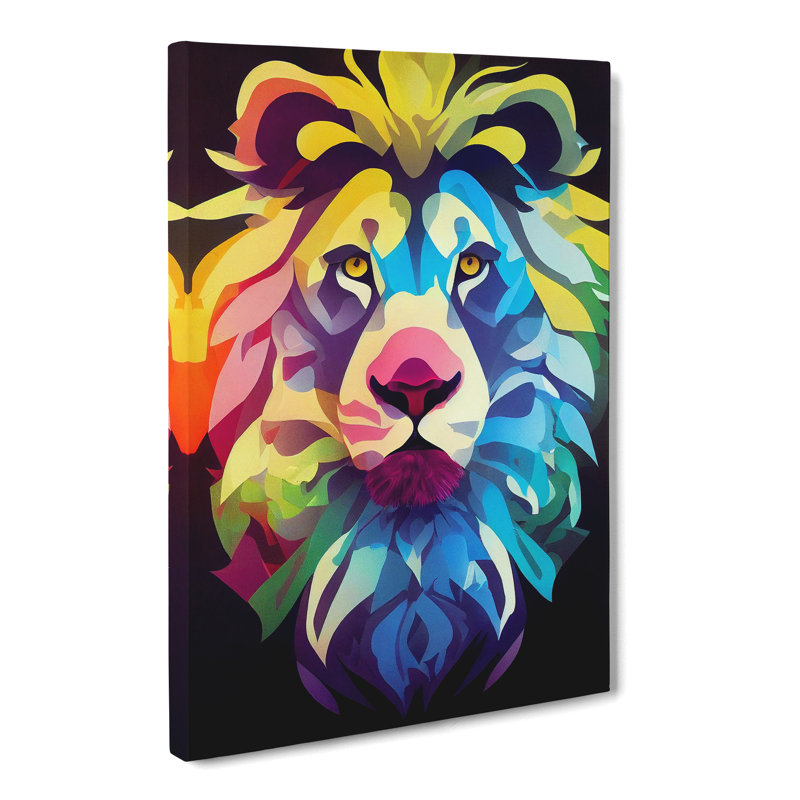 Lion Pop Vol.2 - Wrapped Canvas, 50cm H x 35cm W x 3cm D
