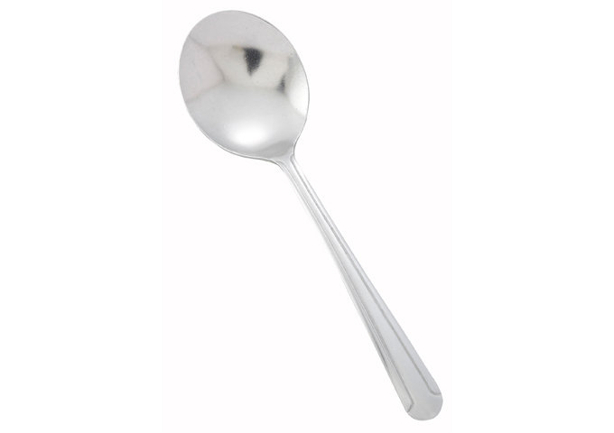 Cuillère à bouillon en acier inoxydable Domince, poids standard, 6 po (paquet de 12)