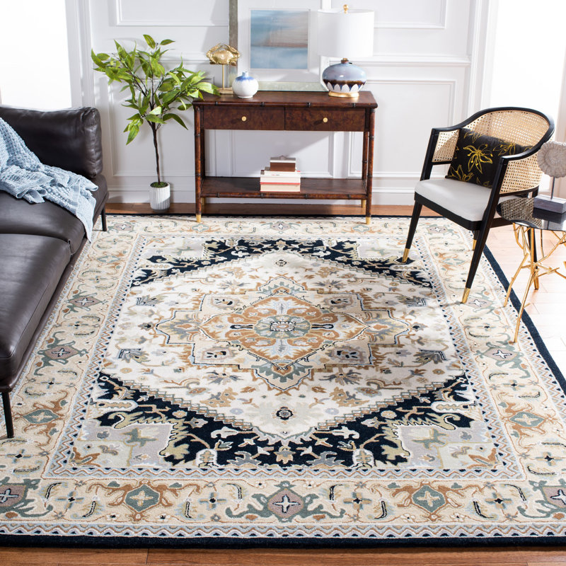 Tapis oriental en laine touffeté à la main Heritage, Rectangle 4 pi x 6 pi