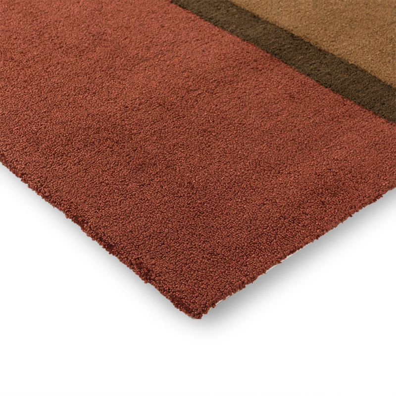 Habitat Festival Hand Tufted Striped Area Rug in Blue/Brown/Red/Green, Rectangle 4'7" x 6'7"