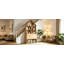 Bureau d'artisanat pliant avec tablettes de rangement-22156482