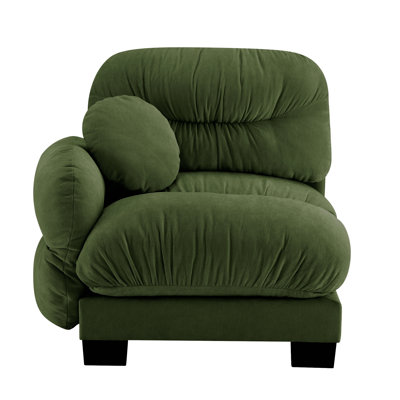 Canapé Flora en chenille LSF - Vert
