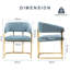 Upholstered Metal Armchair-792897553