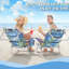 Chaises de plage à dos (ensemble de 2), chaise de camping pliante robuste avec grandes poches-776335800