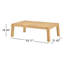 Table basse d'extérieur en teck Hadria
