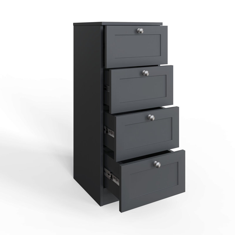 Artus Shaker 4 Drawer Chest Of Drawers Matt Grey