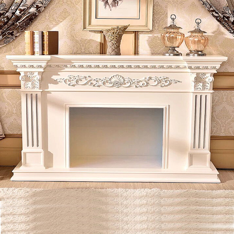 Foyer simple de style européen Euro-American, Ivoire ivoire, 59.06"