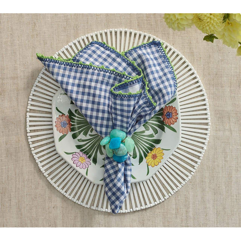Sea Stone Napkin Ring, Pink