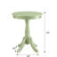 Table d'appoint avec base en bois