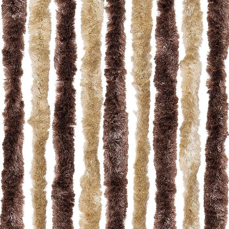 Blackout Single Curtain Panel, Beige/Brown, 56 W  x 185 D cm