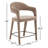 Cathline Upholstered Counter Stool with Iron Frame-107484614-107276842