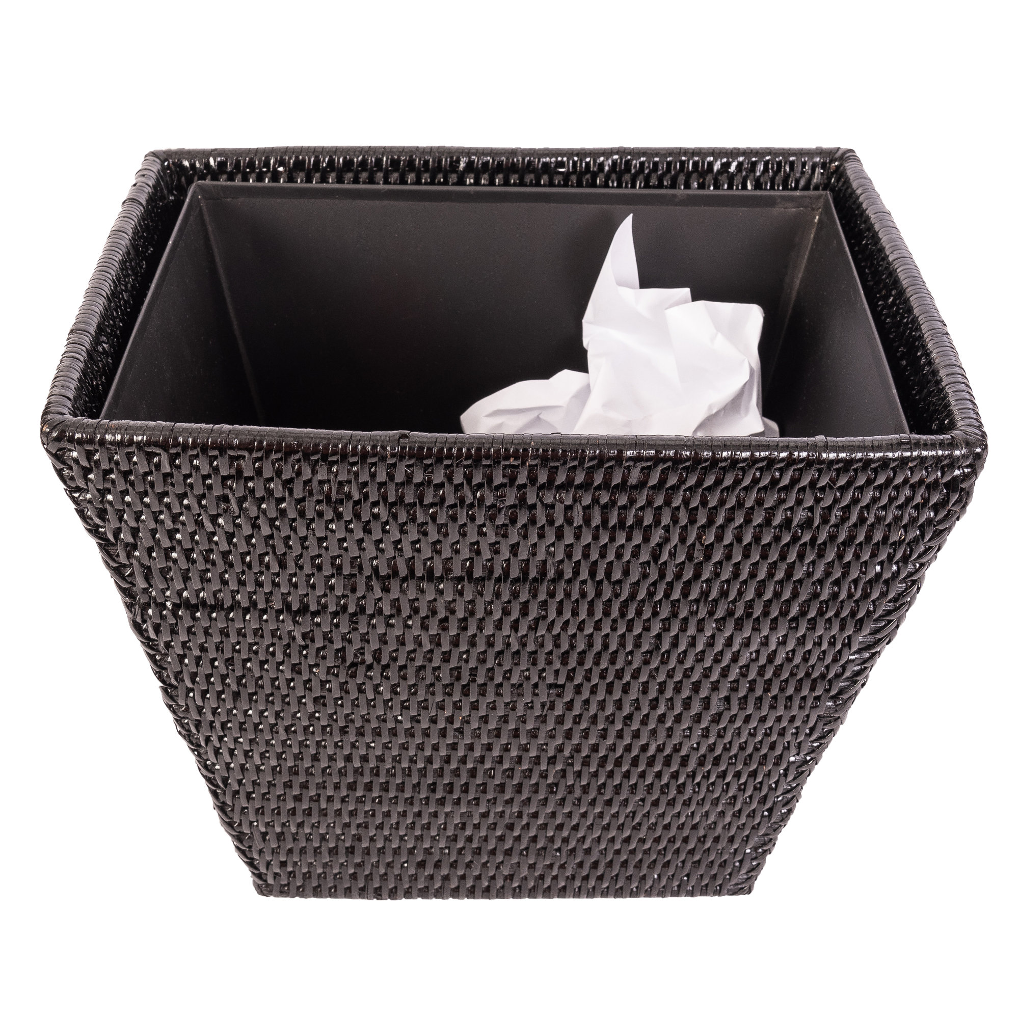 Asherville 3.5 Gallons Waste Bin, Tudor Black