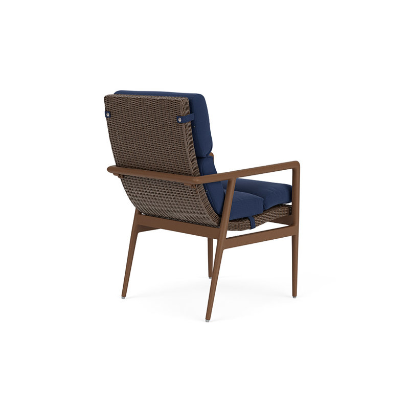 Cascade Outdoor Dining Armchair, Beach Navy, Bark