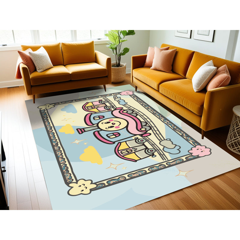 Tapis pour enfants East Urban Home, Rectangle 6 pi x 9 pi