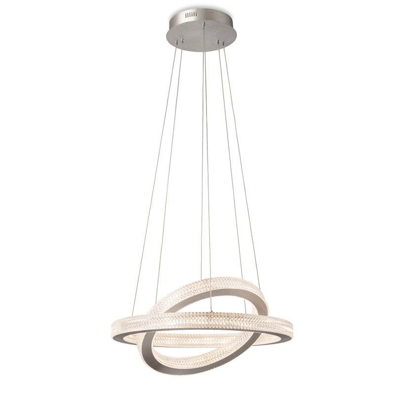 2 - Light Silver LED Unique/Statement Pendant