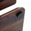 Table basse rectangulaire en bois aggloméré à motif d'autocollants moderne et minimaliste. Ajoutez une atmosphère calme et confortable à votre maison. Table basse en MDF, noyer, autocollant texturé brun foncé, table d'appoint
