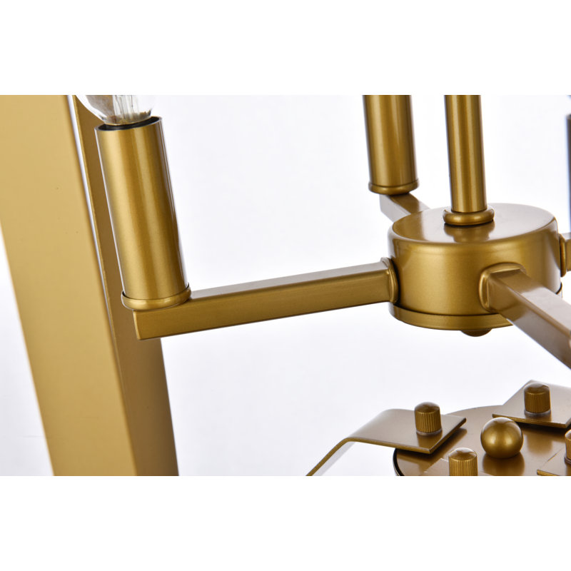 Adric 4 - Light Geometric Pendant, Brass