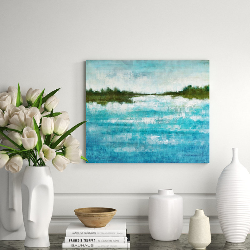 Cynosure Blues Print by Joshua Schicker, 30" H x 36" W, Knife Gel