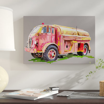 «Painterly Firetruck», reproduction sur toile