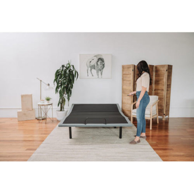 Heiss King Adjustable Bed with Wireless Remote