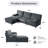 4-Piece 92.1"W Modular Sofa Sectional With Ottoman-1564293373