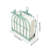 Bird Napkin Holder, Mint Green Distressed Metal Birdcage Stand with Perched Bird Accent 