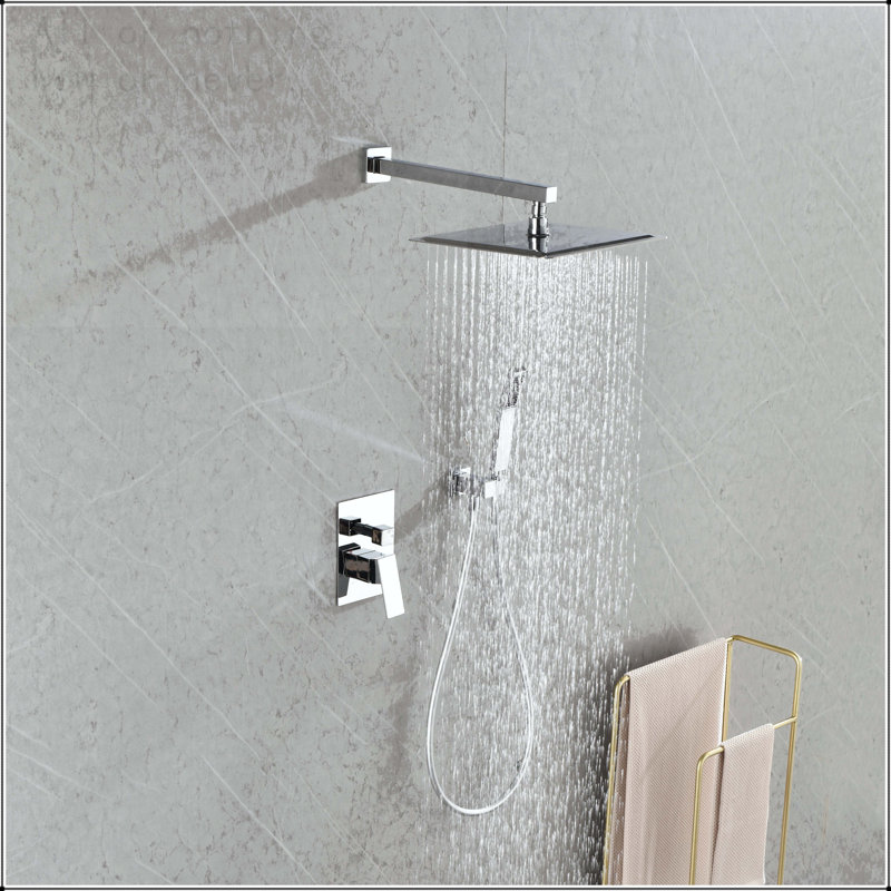 Système de douche de pluie mural avec douchette