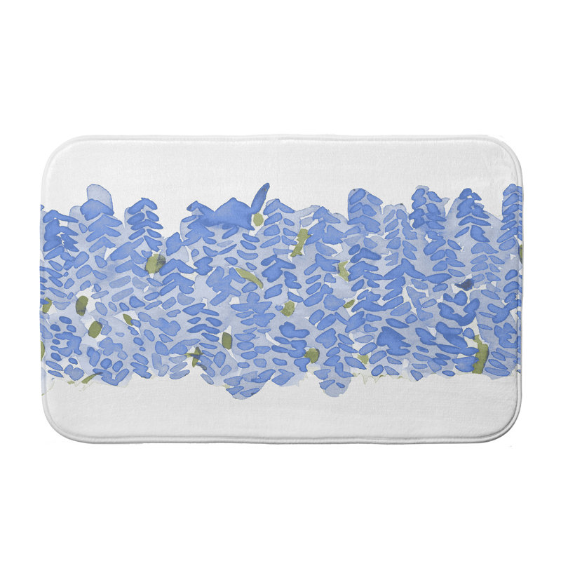 Tapis pour salle de bain Louque, l 24 po x L 36 po, Bleu pâle