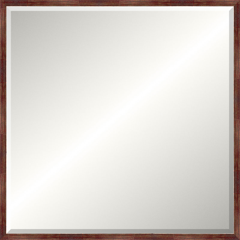 Merlot Modern Luxe Mirror, Medium Square