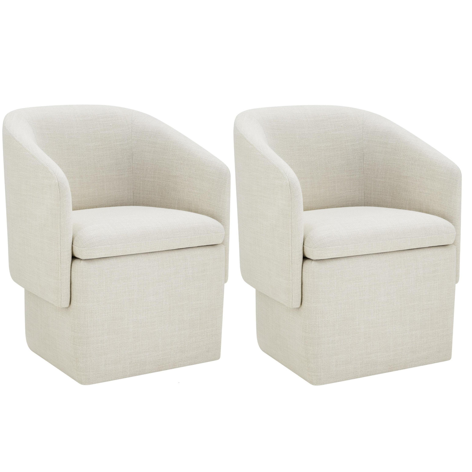 Temara Dining Chair, Effie Linen Performance Linen