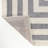 Isibeal Modern Classic Mitre Stripe Gray/Ivory Rug-15314524