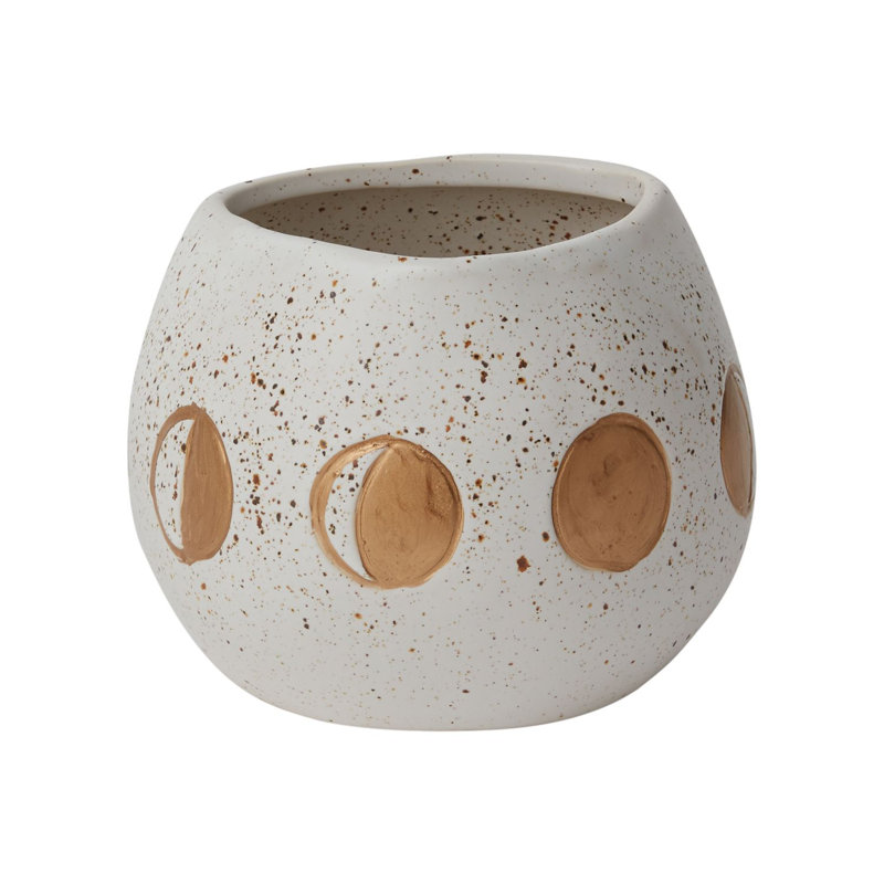 Pot à fleurs en céramique Jaquenetta, H 5 po x l 6,25 po x P 6,25 po