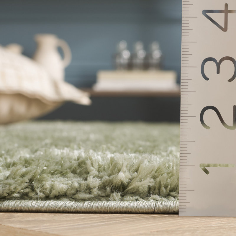Ninette Shag Performance Geometric Rug, Square 5'