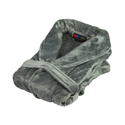 Fleece Gender Neutral Bathrobe with Pockets