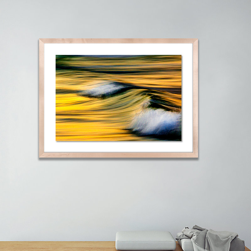 Rollin In Print by Geoffrey Baris, 18" H x 24" W x 1.5" D, Natural