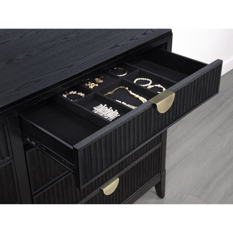 Commode 8 tiroirs avec miroir