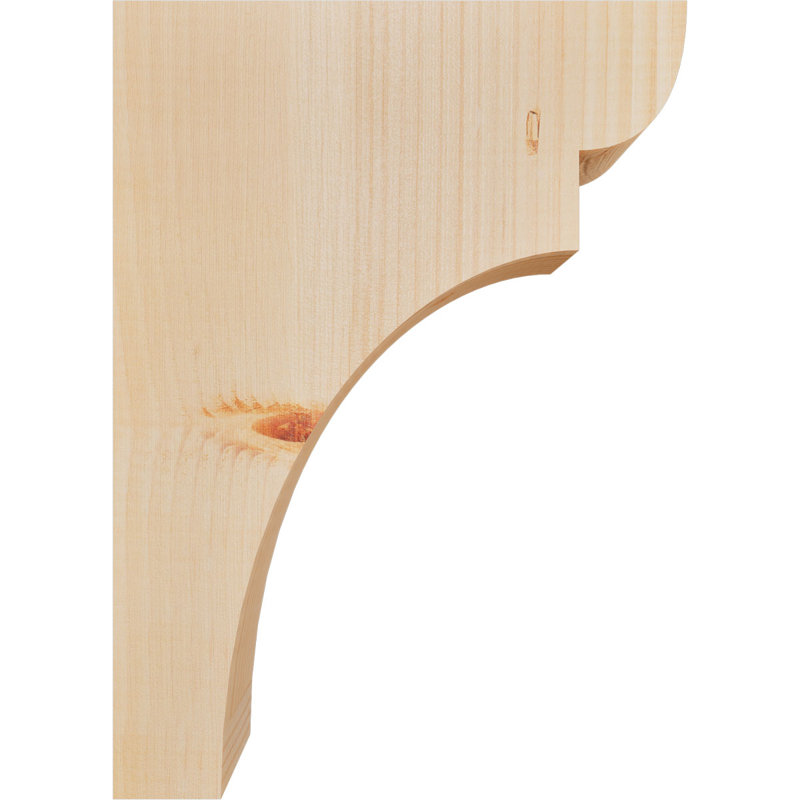 Yorktown Corbel, H 16 po x l 3,5 po x P 12 po, Sapin de Douglas, Lisse