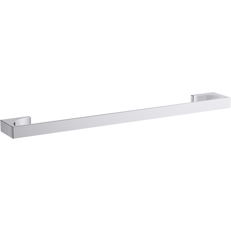 Minimal Towel Bar, 24"W, Polished Chrome