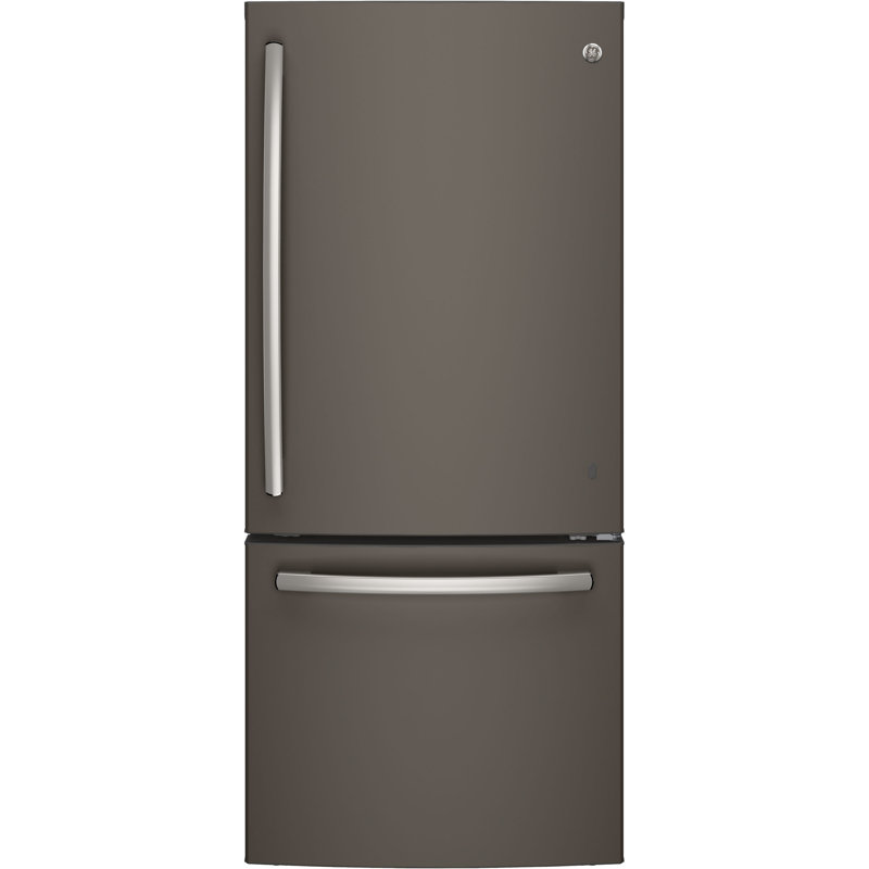GE Appliances 30" 20.9 Cubic Feet Energy Star Bottom Freezer Refrigerator, Slate
