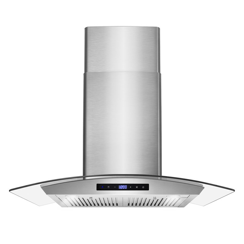 Cosmo 30 in. Vista Collection Ducted Wall Mount Range Hood, Touch Controls, LED Lights, Permanent Filters, Stainless Steel 668A Series 