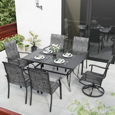 6 Person Rectangular Outdoor Dining Set: Ultimate Comfort & Style Guide 2 6 Person Rectangular Outdoor Dining Set: Ultimate Comfort & Style Guide