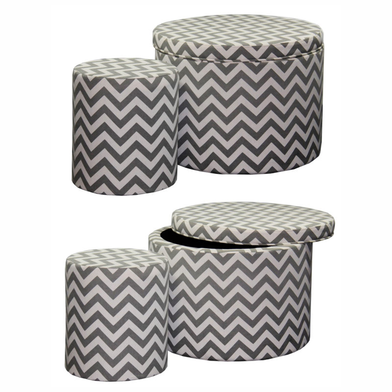 17.35" Tall Storage Ottoman With 1 Seating