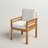 Okemo Acacia Outdoor Dining Chair with Cushion