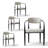 Upholstered Chenille Dining Chairs with Arms-304914987-310175484