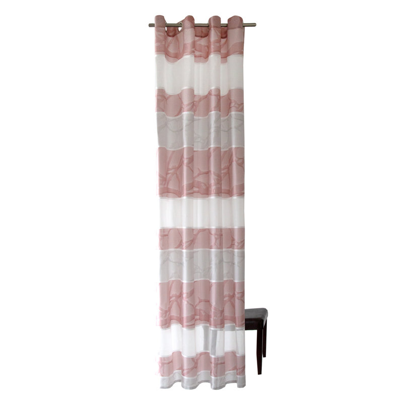 Didonato Room Darkening Curtain, Rose