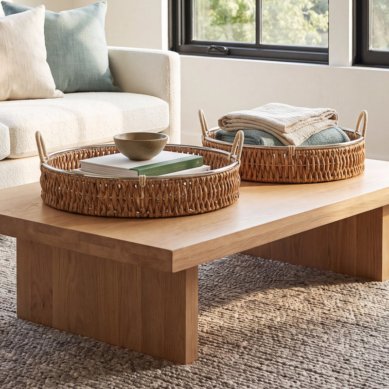 Joss & Main Wicker Decorative Basket
