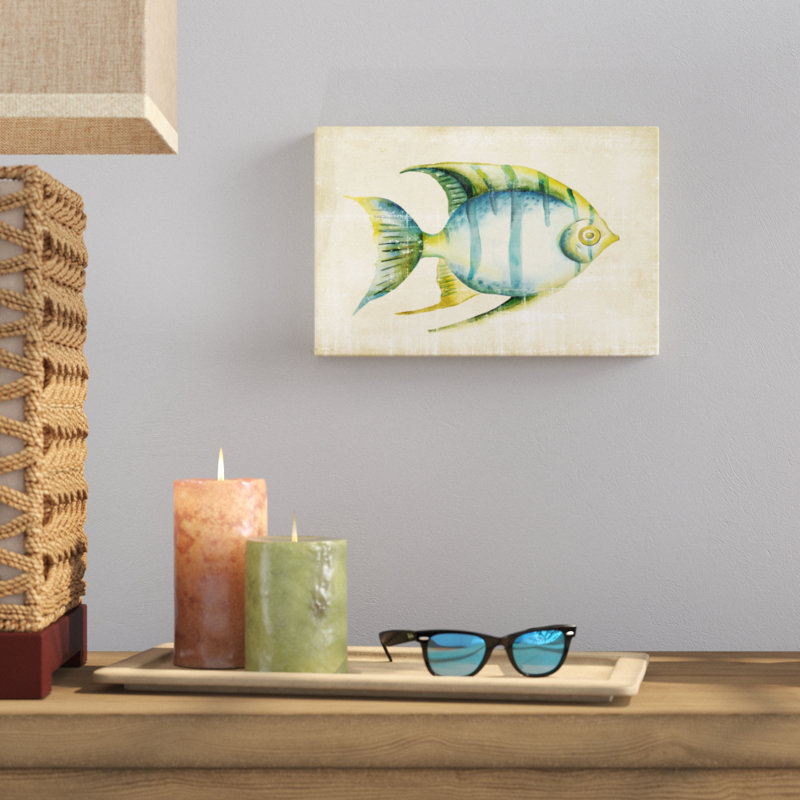 Aquarium Fish I, peinture sur toile, H 8 po x l 12 po