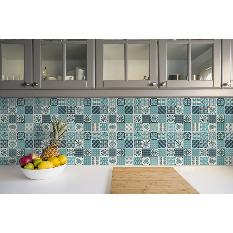Hudayfi 30cm W x 30cm L Vinyl Peel and Stick Field Tile
