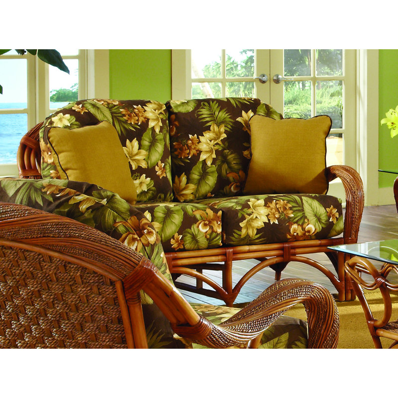 Abha 61'' Upholstered Loveseat, Callie Coffee