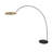 Rushell 82'' Black LED Arched Floor Lamp with USB-1187482733